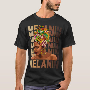 Camiseta Melanin Orgullo de historia negra Reina BHM BLM Af