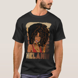 Camiseta Melanin Orgullo de historia negra Reina BHM BLM Af