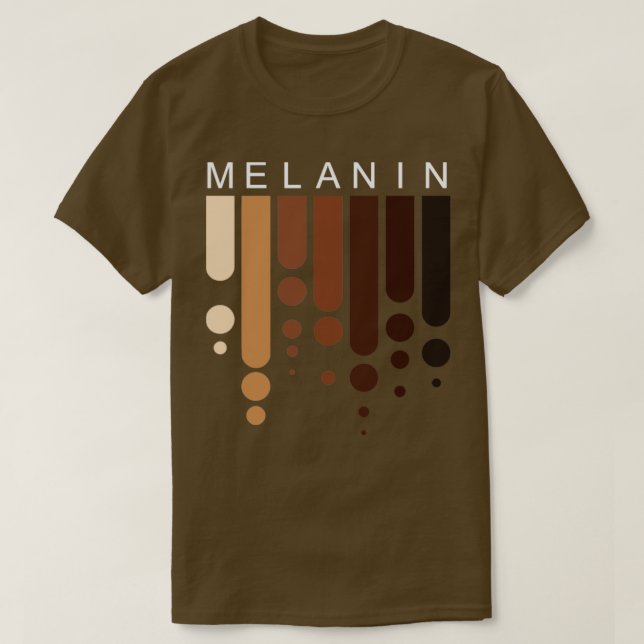Camiseta Melanin Orgullo Negro (Diseño del anverso)