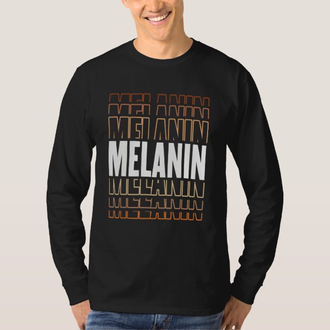 Camiseta Melanin Orgullo Negro Africano (Anverso)