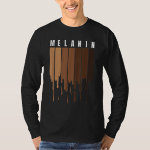 Camiseta Melanin Orgullo negro BLM Reina del mes de la hist