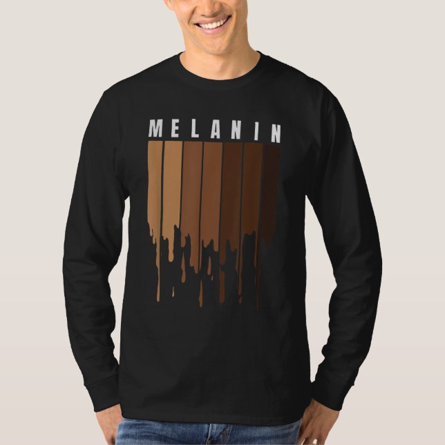 Camiseta Melanin Orgullo negro BLM Reina del mes de la hist (Anverso)