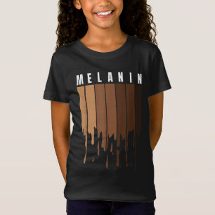 Camiseta Melanin Orgullo negro BLM Reina del mes de la hist
