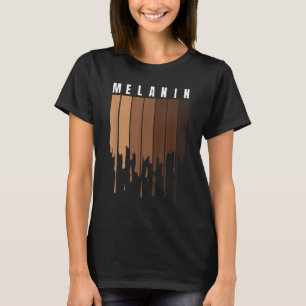 Camiseta Melanin Orgullo negro BLM Reina del mes de la hist