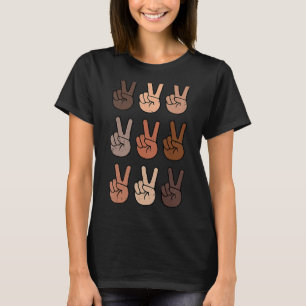 Camiseta Melanin Paz Diversidad Belleza No Tiene Tono De Pi