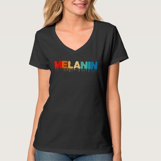 Camiseta Melanin Pride Black History Month African American (Anverso)