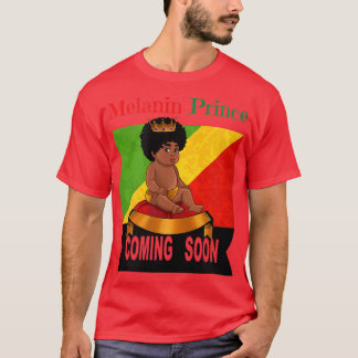 Camiseta Melanin Prince Próximamente Mamá Papá Revelación D