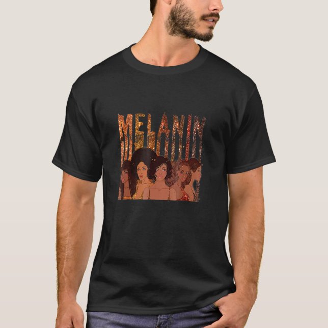 Camiseta Melanin Princess African American Girls Black Hist (Anverso)