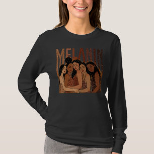 Camiseta Melanin Princess Chicas afroamericanos Black Hist