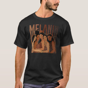 Camiseta Melanin Princess Chicas afroamericanos Black Hist