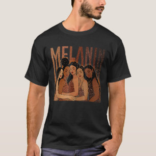 Camiseta Melanin Princess Chicas afroamericanos Black Hist