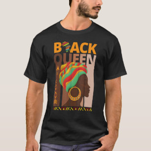 Camiseta Melanin Queen African American Strong Natura Negra