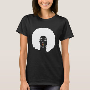 Camiseta Melanin Queen Afro Queen Lips