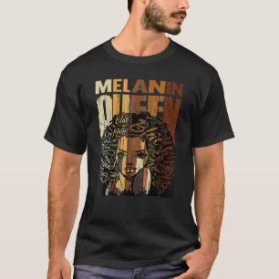 Camiseta Melanin Queen Black History Mono Afro African Pri