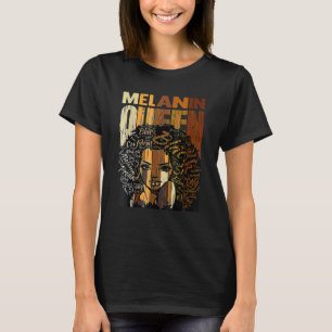 Camiseta Melanin Queen Black History Mono Afro African Pri