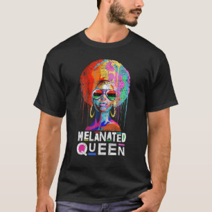 Camiseta Melanin Queen Tee African American Strong Na