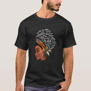 Camiseta Melanin Reina Brava Negra Maravillosa Orgullo A