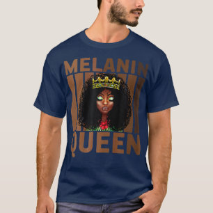 Camiseta Melanin Reina Historia Negra Mes de junio Negro