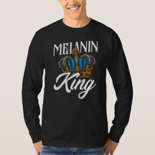 Camiseta Melanin Rey Patrimonio Africano Americano Afro Ame