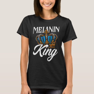 Camiseta Melanin Rey Patrimonio Africano Americano Afro Ame