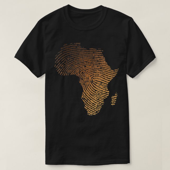 Camiseta Melanin Shades Africa Map Africa DNA Finger (Diseño del anverso)