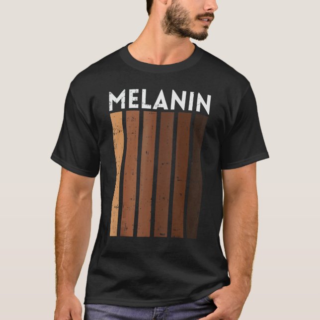 Camiseta Melanin Shades Black History Pride African America (Anverso)