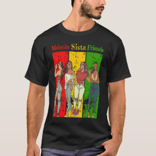 Camiseta Melanin Sista Amigos Mes de Historia Negra Gi Negr