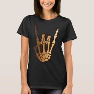 Camiseta Melanin Skeleton Rock mano Black History Month Bon