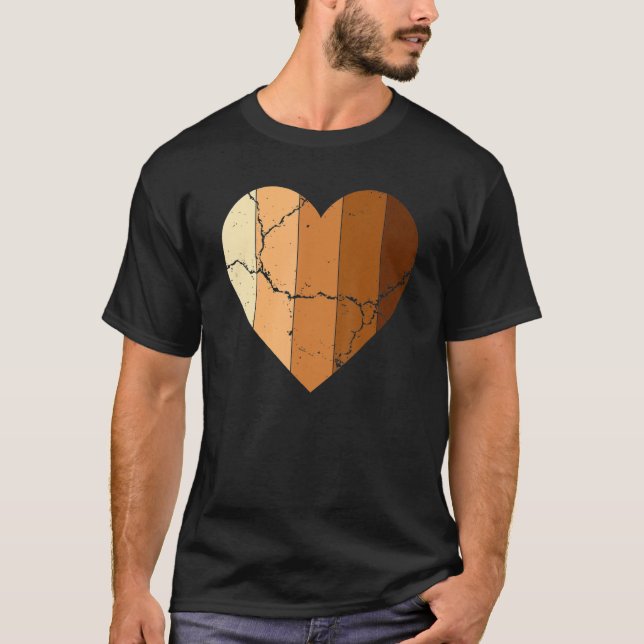 Camiseta Melanin Skin Tone Hearts, Be Kind, Black History M (Anverso)