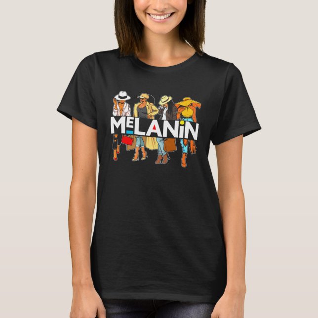 Camiseta Melanin Squad Sis Black Girl Magic Melanin Women S (Anverso)