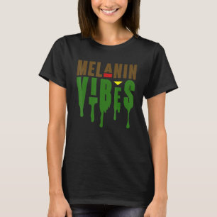 Camiseta Melanin Vibes para Black Human Black History Black