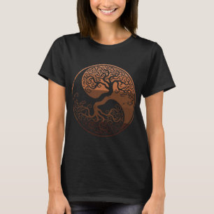 Camiseta Melanin Yin Yang Tree Life Black History BLM Zen B