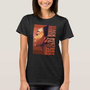 Camiseta Melanina africana negra 247365 Mes de historia neg