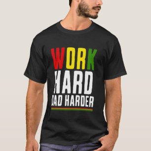 Camiseta Melanina Día del Padre Orgulloso Papá Afroamerican