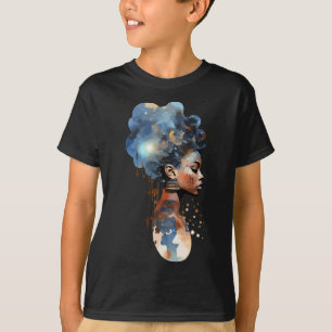 Camiseta Melanina espiritual Reina Afro-Estadounidense Guer