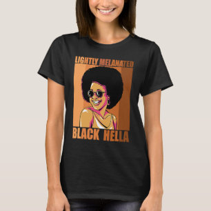 Camiseta Melanina Hella Black History Melanin Afri