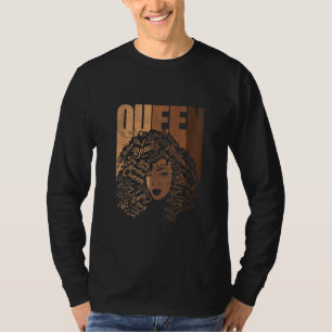 Camiseta Melanina negra reina de ropa africana afroamerican
