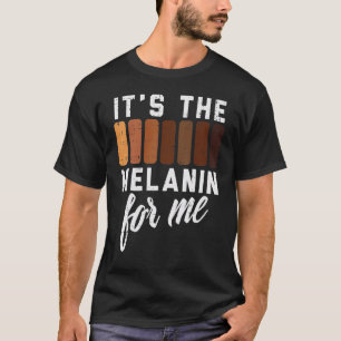 Camiseta Melanina Para Mí Orgullo Negro BHM Hombres African