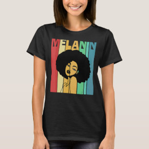Camiseta Melanina vintage Afroamericanas mujeres negras