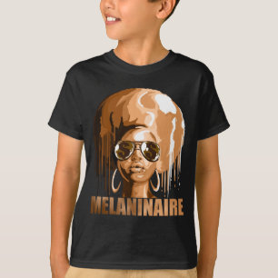 Camiseta Melaninaire Melanin Poppin Black History Gif