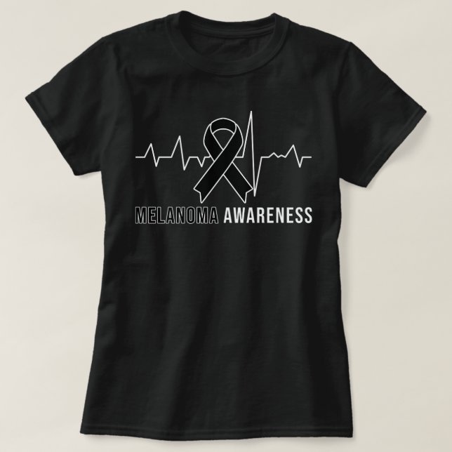 Camiseta Melanoma Cáncer de piel Conciencia Melanoma Melano (Diseño del anverso)