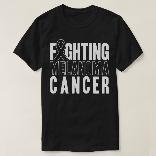 Camiseta Melanoma de cáncer de piel (Diseño del anverso)