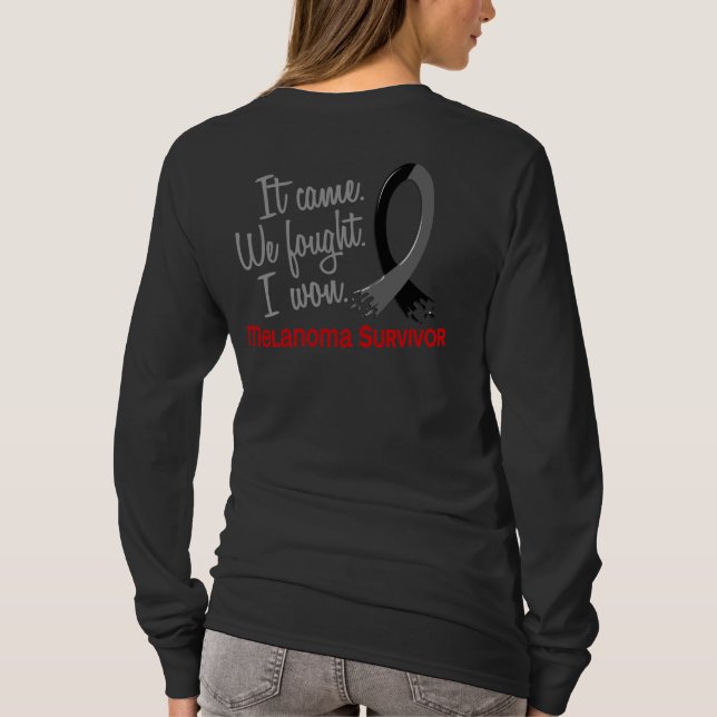 Camiseta Melanoma del superviviente 11 (Reverso)