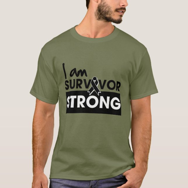 Camiseta Melanoma soy superviviente fuerte (Anverso)