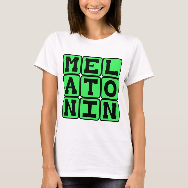 Camiseta Melatonina, Ayuda para dormir (Anverso)