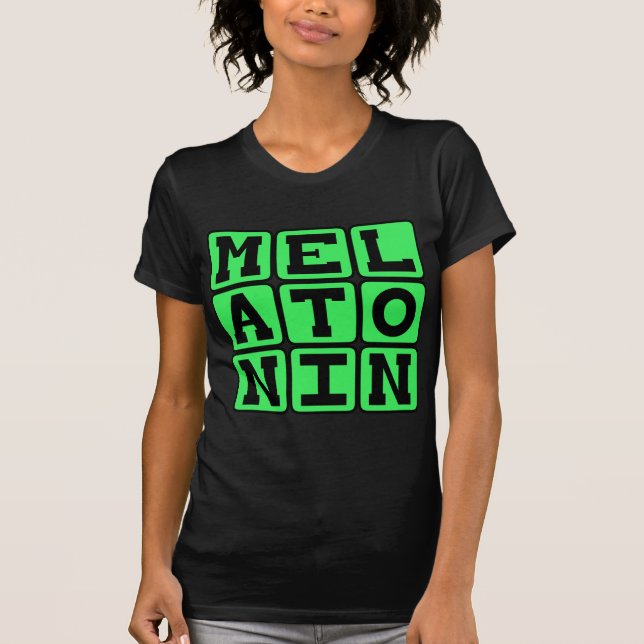 Camiseta Melatonina, Ayuda para dormir (Anverso)