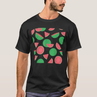 Camiseta Melaza verde rosa Funny Verano Melón Fruta Gif