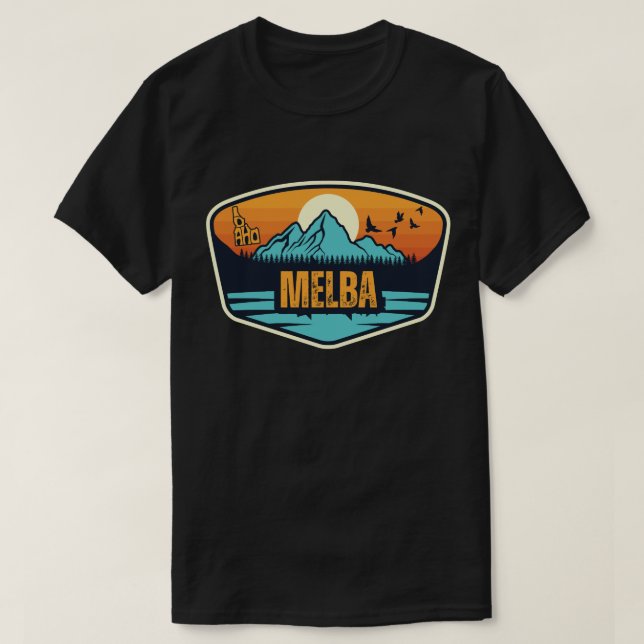 Camiseta Melba, Idaho (Diseño del anverso)