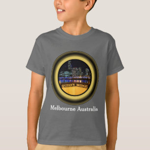 Camiseta Melbourne Australia CBD enciende el puente de la R