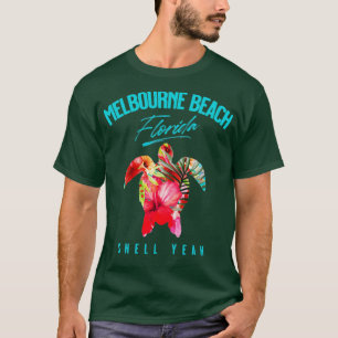 Camiseta Melbourne Beach Florida Flores tropicales de Hibis